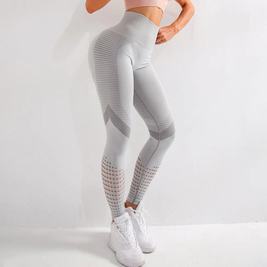 High Waist Moisture-Wicking Yoga Pants for Fitness