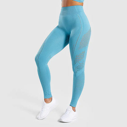 High Waist Moisture-Wicking Yoga Pants for Fitness