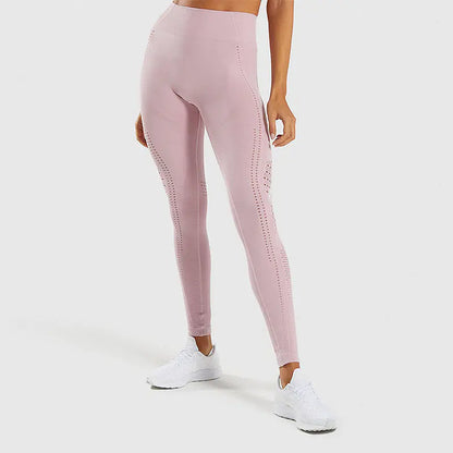 High Waist Moisture-Wicking Yoga Pants for Fitness